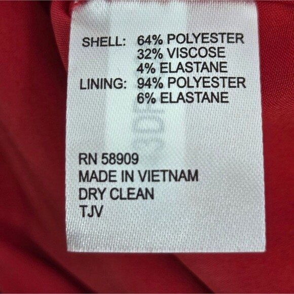 Antonio Melani Elena Midi Dress Size 16 Red Tartan Plaid Holiday Xmas Christmas - Picture 9 of 9